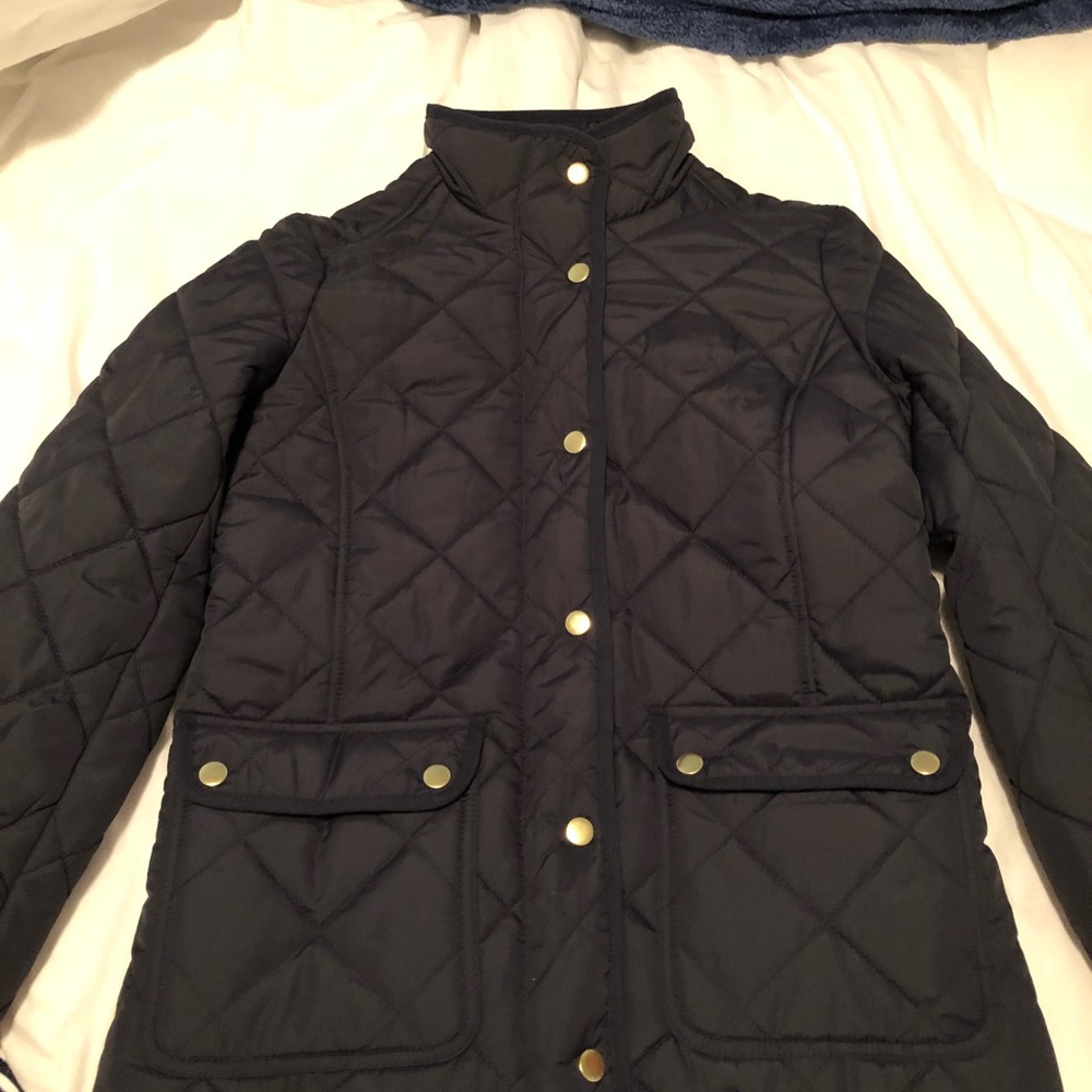 J. Crew XS Navy Quilted Jacket